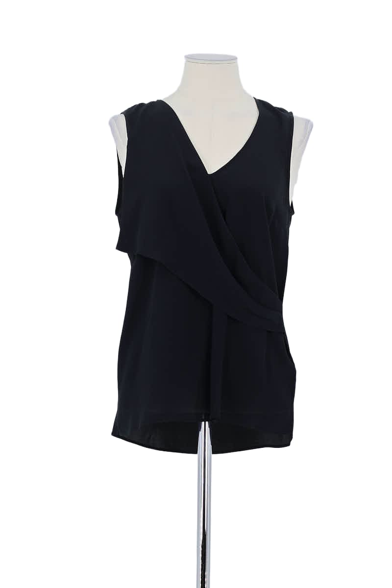 Top sans manche Patrizia Pepe Noir en Soie, taille XL - Seconde Main