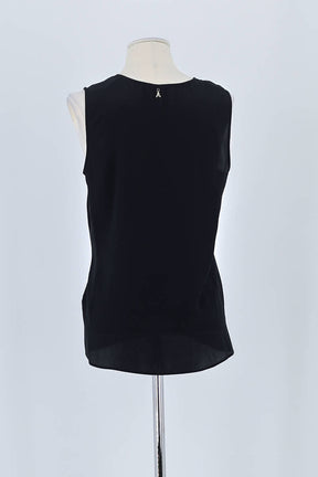 Top sans manche Patrizia Pepe Noir en Soie