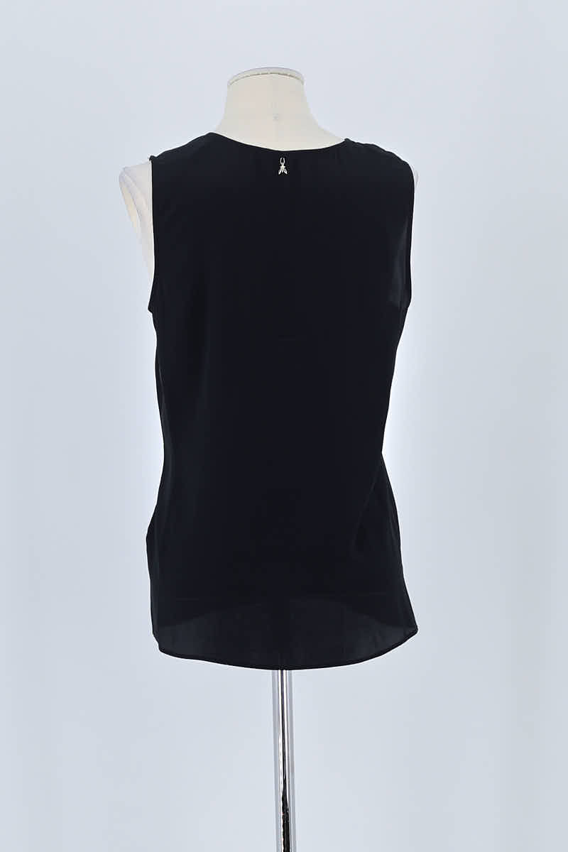 Top sans manche Patrizia Pepe Noir en Soie