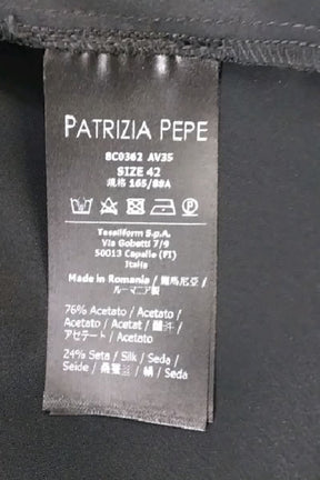 Top sans manche Patrizia Pepe Noir en Soie