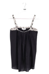 Top sans manche Paul & Joe Noir en Soie, taille M - Seconde Main