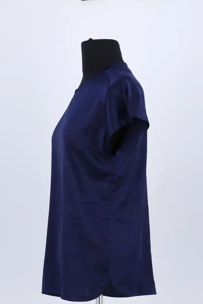 Top sans manche Pinko Bleu en Soie