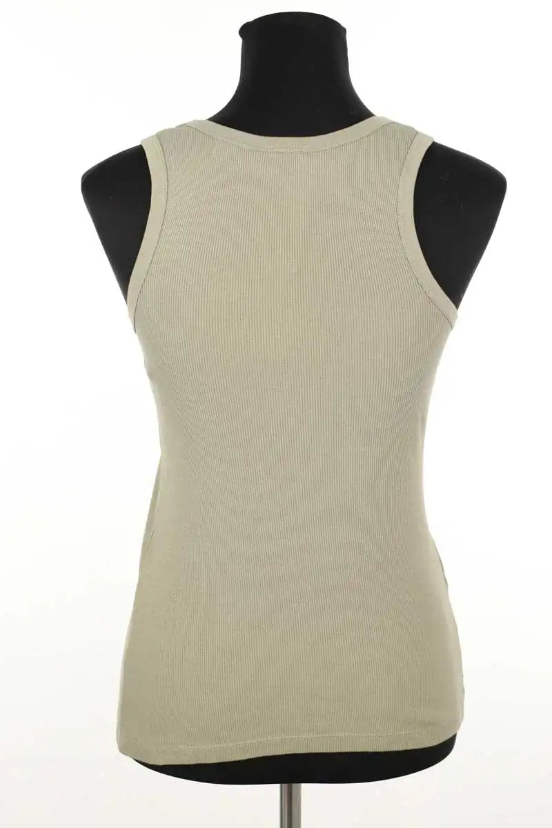 Top sans manche Pinko Kaki en Coton