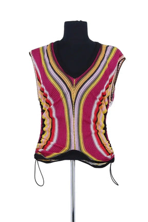 Top sans manche Pinko Rose en Synthétique, taille M - Seconde Main