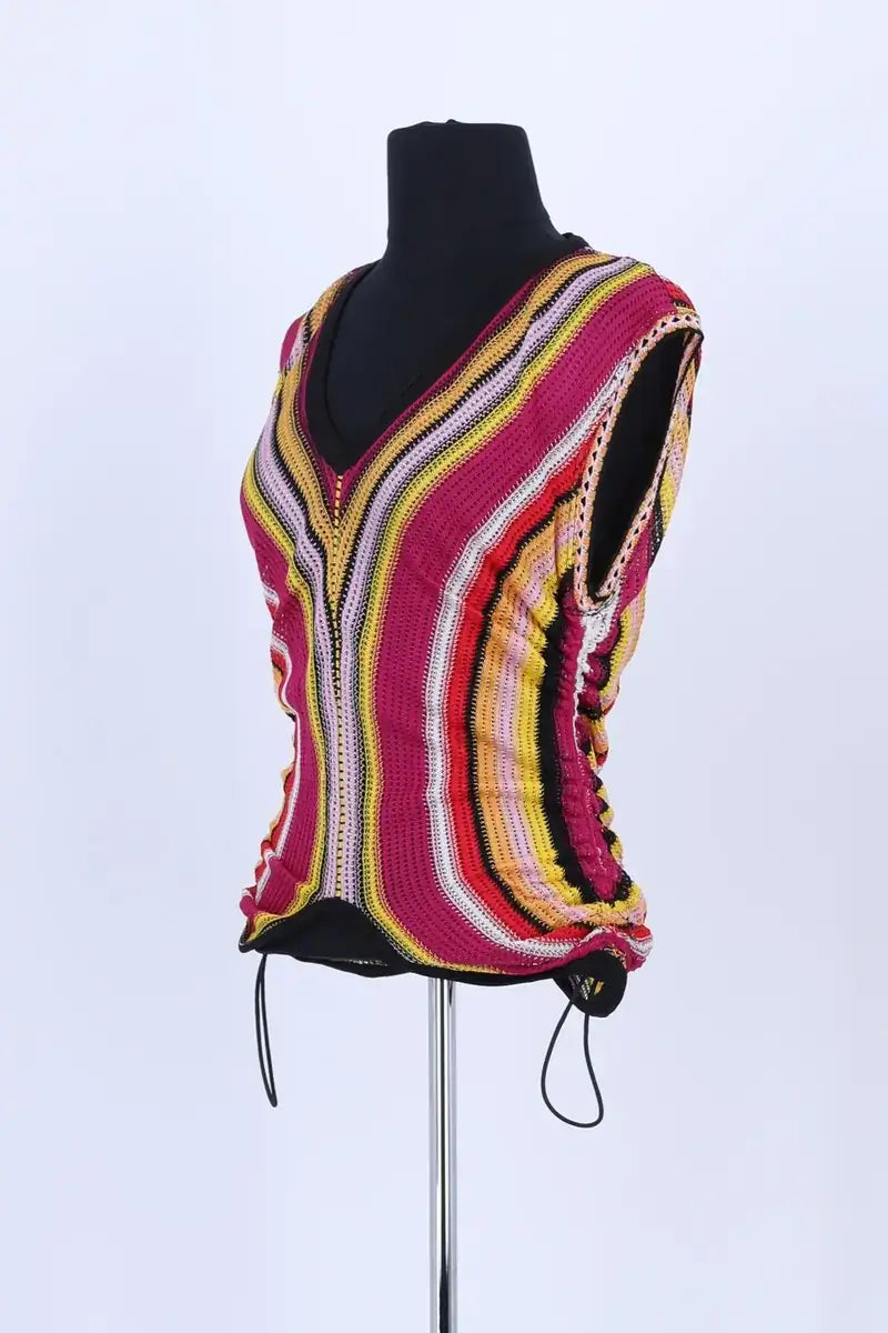 Top sans manche Pinko Rose en Synthétique