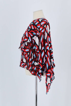 Top sans manche Pinko Rouge en Coton