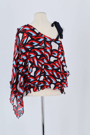 Top sans manche Pinko Rouge en Coton