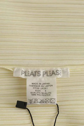 Top sans manche Pleats Please Jaune en Synthétique