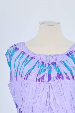Top sans manche Pleats Please Violet en Polyester