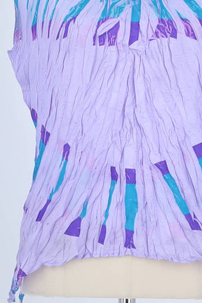 Top sans manche Pleats Please Violet en Polyester