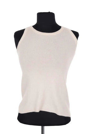 Top sans manche Prada Beige en Cachemire, taille S - Seconde Main