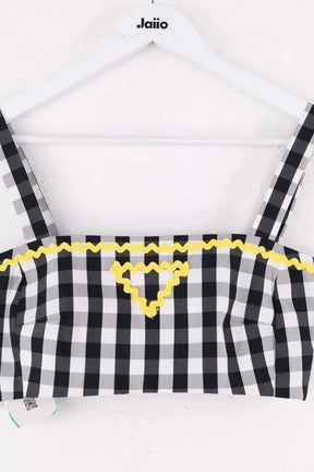 Top sans manche Prada Noir en Coton
