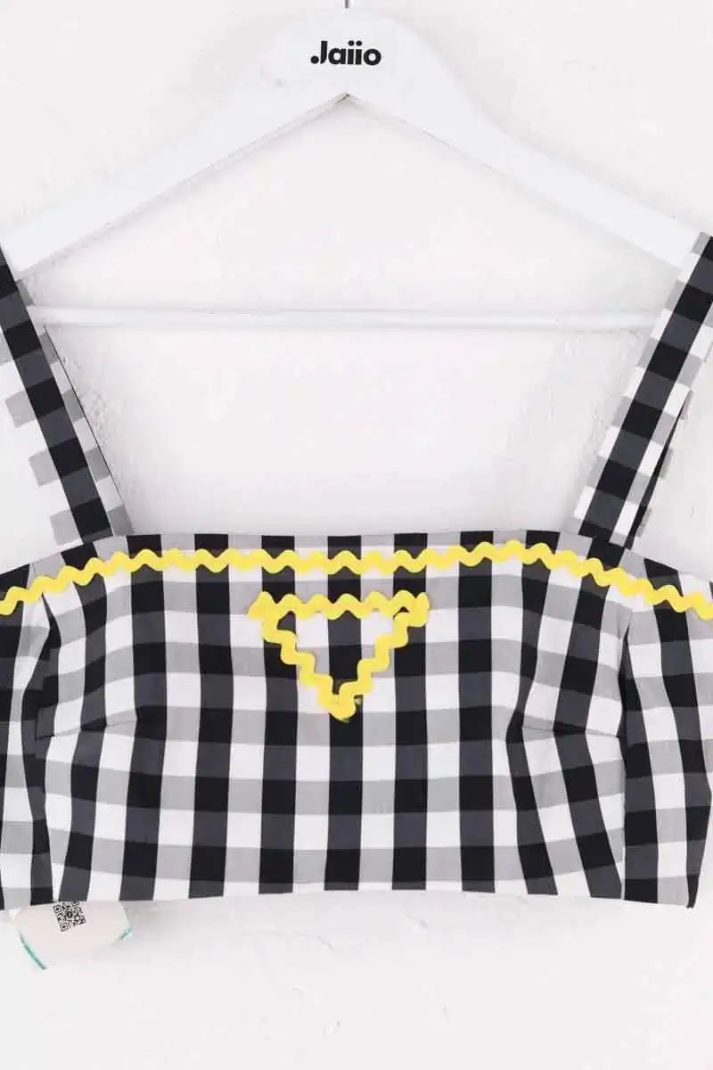 Top sans manche Prada Noir en Coton