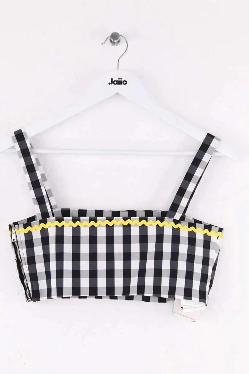 Top sans manche Prada Noir en Coton