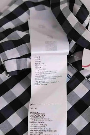 Top sans manche Prada Noir en Coton
