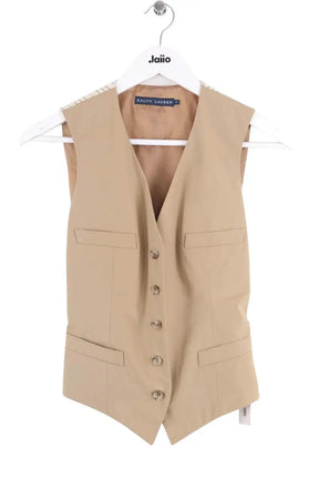 Top sans manche Ralph Lauren Beige en Coton, taille M - Seconde Main