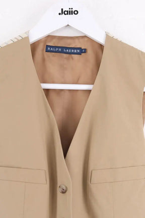 Top sans manche Ralph Lauren Beige en Coton