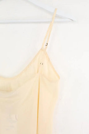 Top sans manche Ralph Lauren Beige en Soie