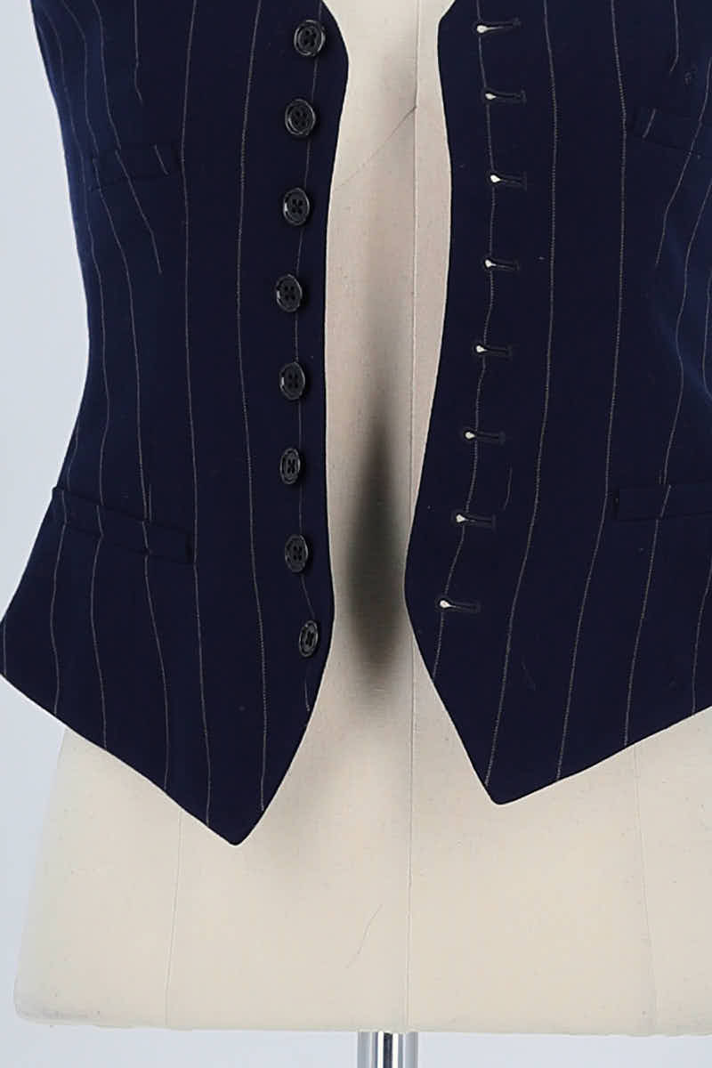 Top sans manche Ralph Lauren Bleu en Laine