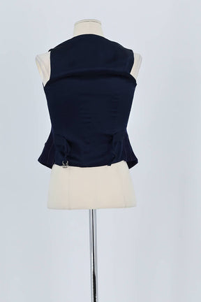 Top sans manche Ralph Lauren Bleu en Laine