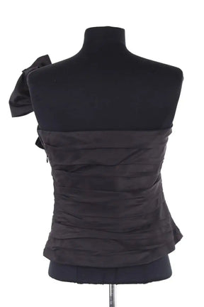 Top sans manche Ralph Lauren Noir en Soie