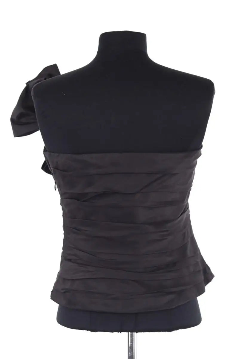 Top sans manche Ralph Lauren Noir en Soie