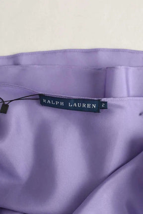 Top sans manche Ralph Lauren Violet en Soie