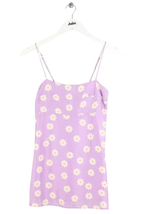 Top sans manche Réalisation Violet en Soie, taille XS - Seconde Main