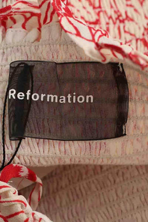 Top sans manche Reformation Ecru en Viscose