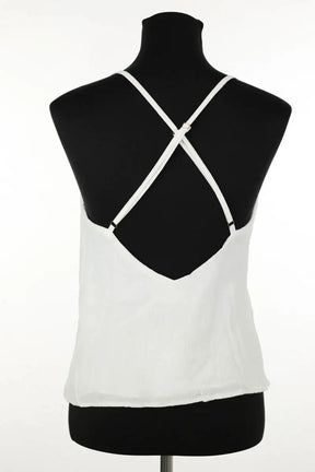 Top sans manche Saaj Blanc en Viscose