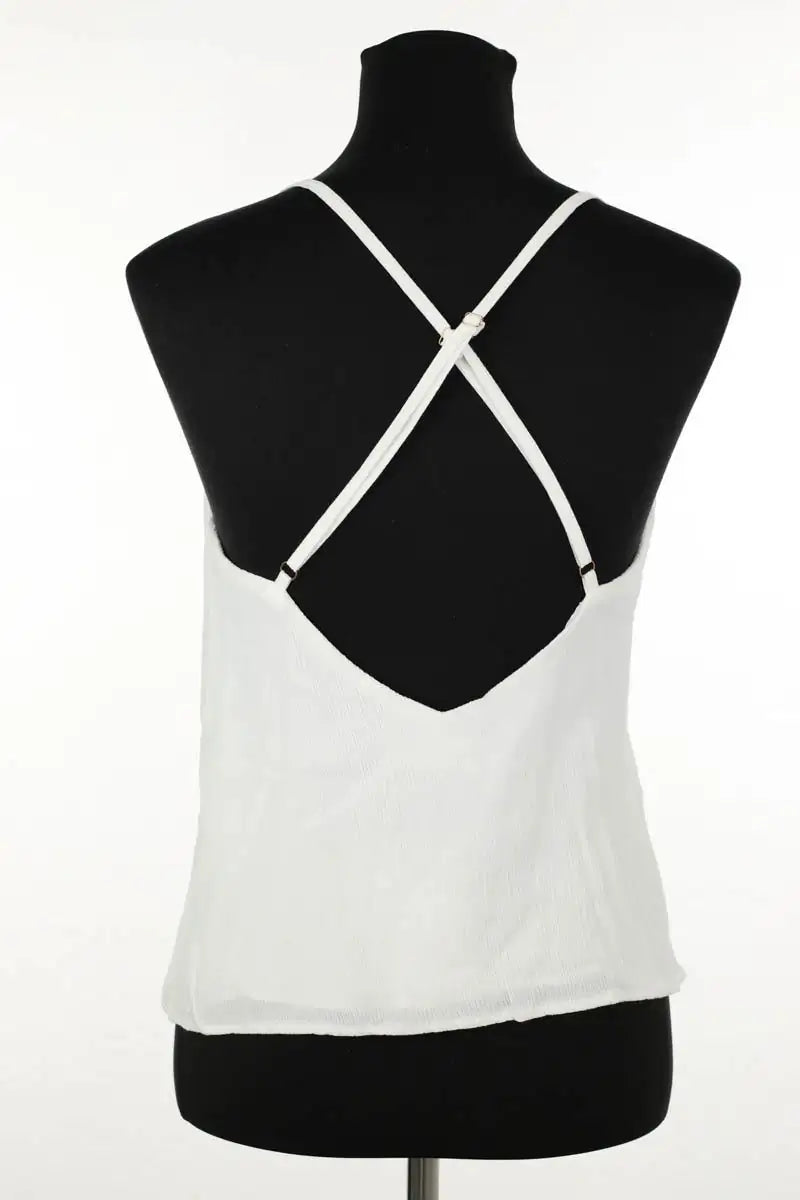 Top sans manche Saaj Blanc en Viscose