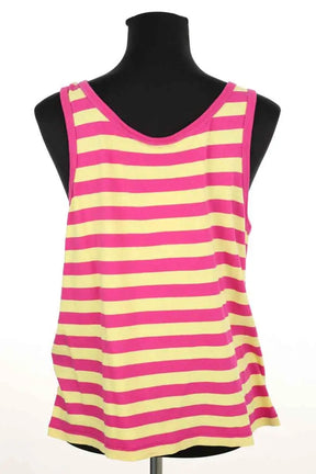 Top sans manche Saint Laurent Rose en Coton
