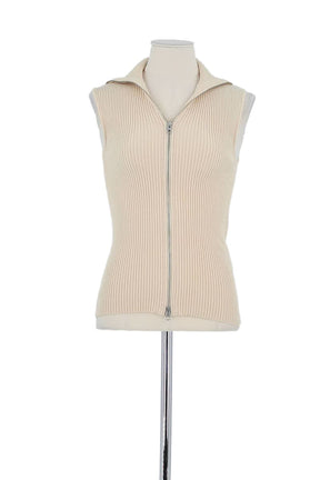Top sans manche Samsoe Samsoe Beige en Viscose, taille XS - Seconde Main