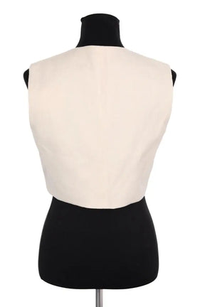 Top sans manche Sandro Beige en Lin