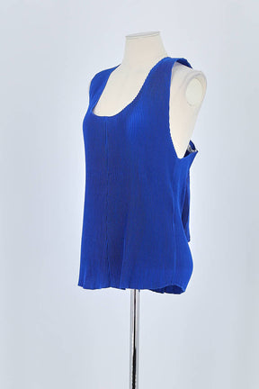 Top sans manche Sandro Bleu en Polyester