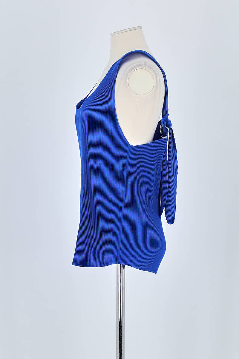 Top sans manche Sandro Bleu en Polyester