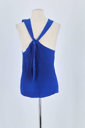 Top sans manche Sandro Bleu en Polyester