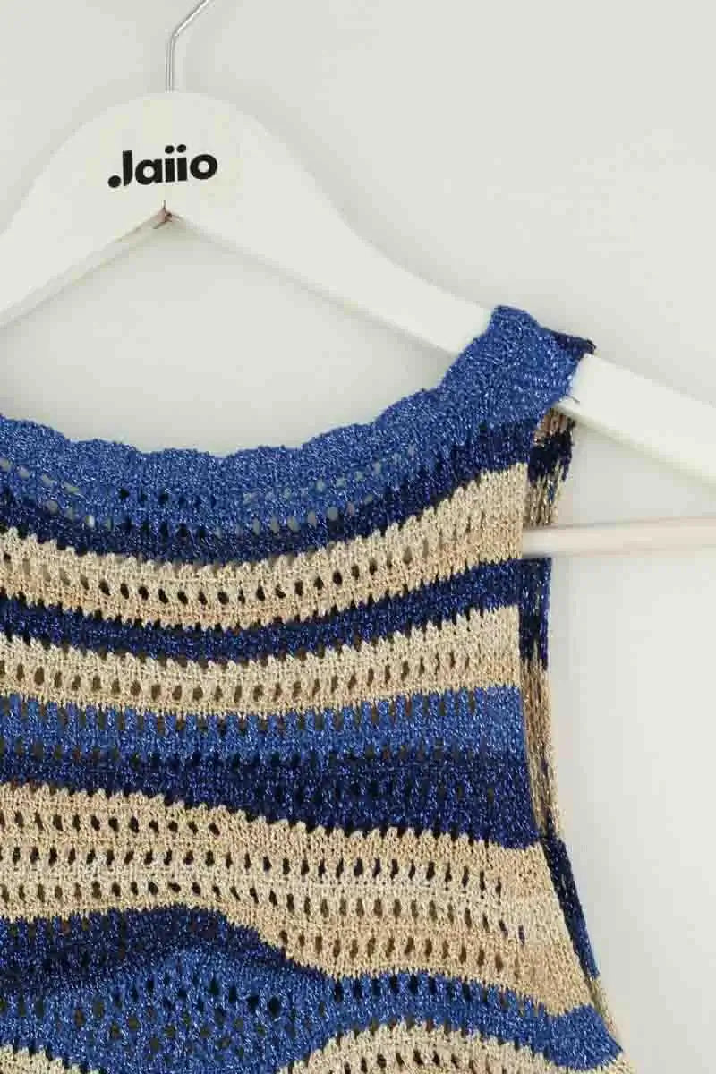 Top sans manche Sandro Bleu en Synthétique