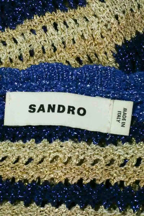 Top sans manche Sandro Bleu en Synthétique