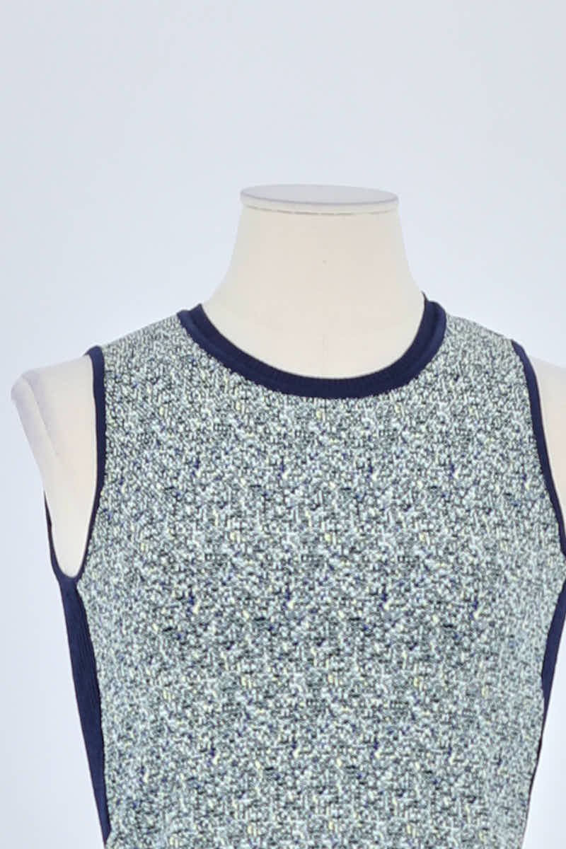 Top sans manche Sandro Bleu en Viscose
