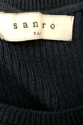 Top sans manche Sandro Bleu en Viscose