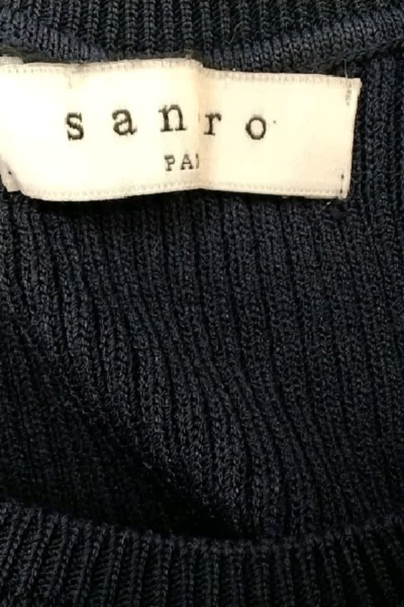 Top sans manche Sandro Bleu en Viscose