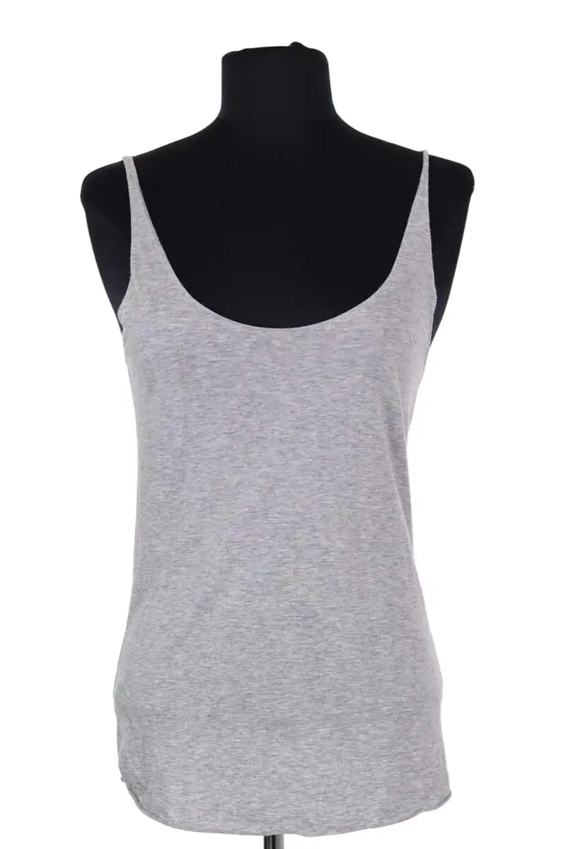 Top sans manche Sandro Gris en Coton, taille S - Seconde Main