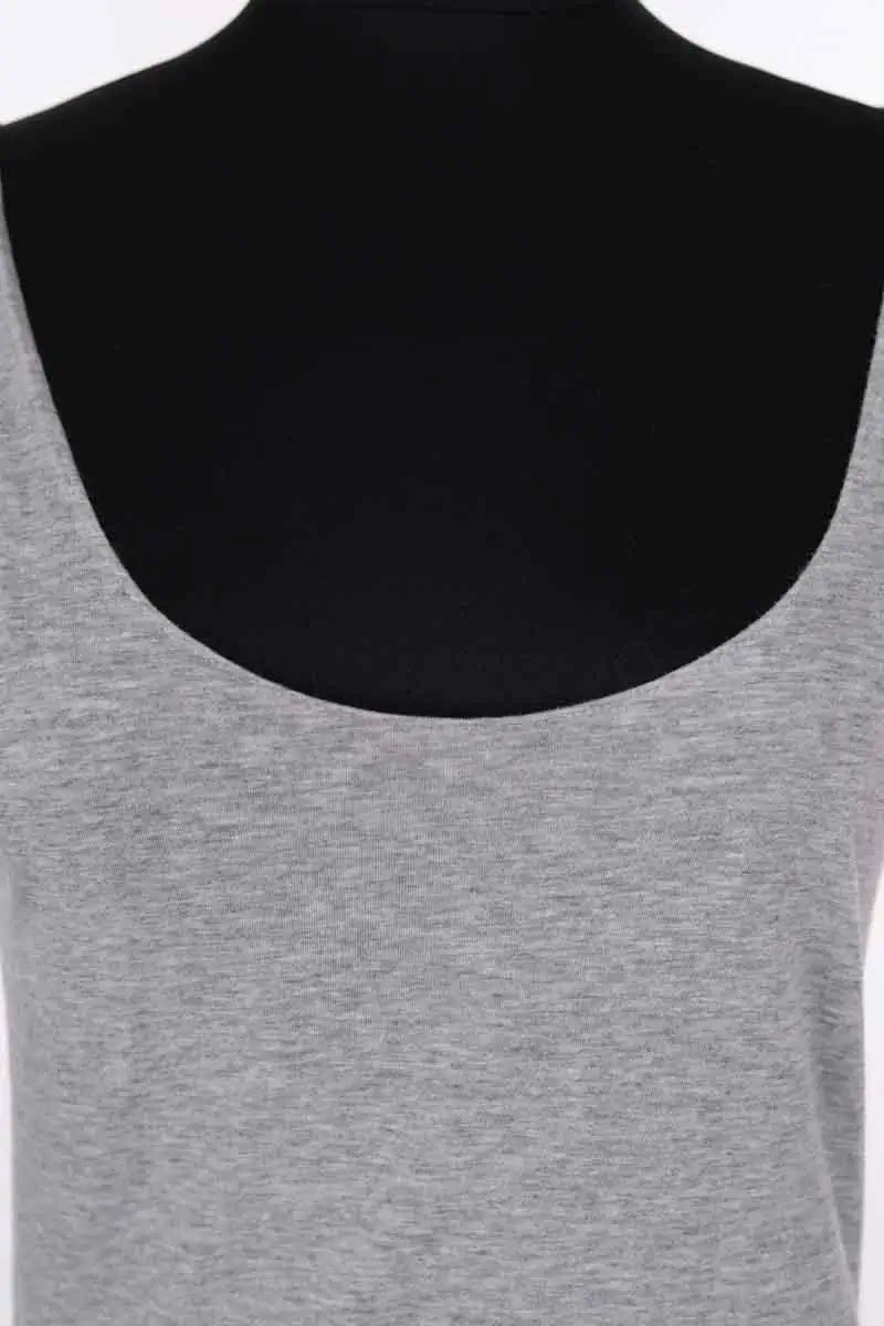 Top sans manche Sandro Gris en Coton