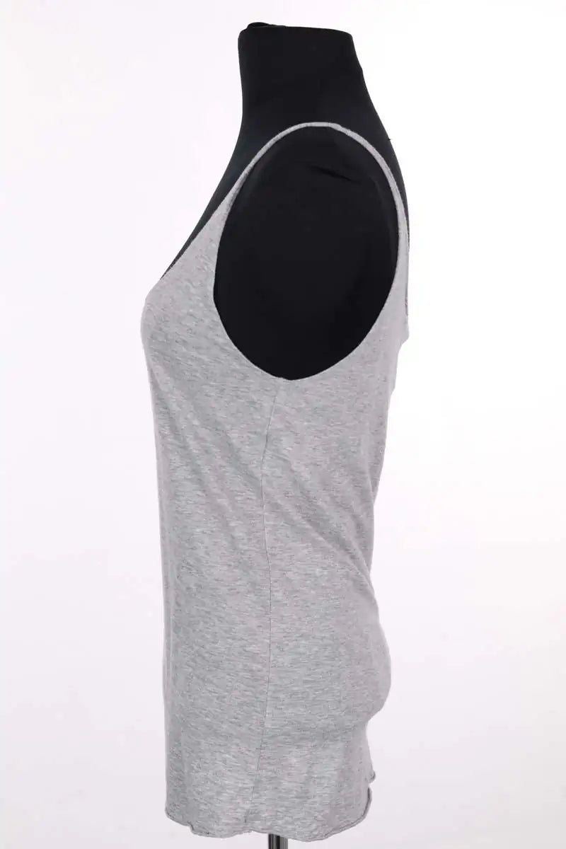 Top sans manche Sandro Gris en Coton