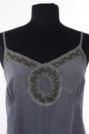 Top sans manche Sandro Gris en Soie