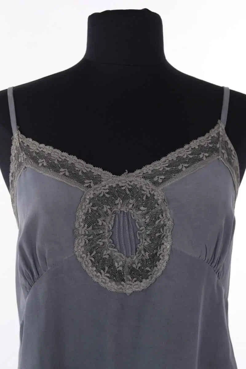 Top sans manche Sandro Gris en Soie