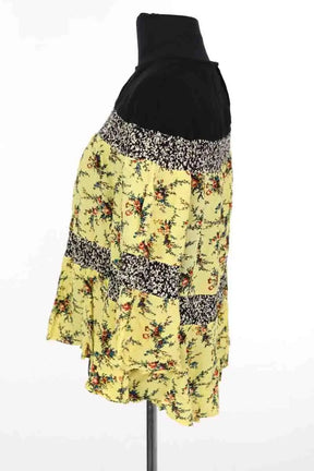 Top sans manche Sandro Jaune en Viscose
