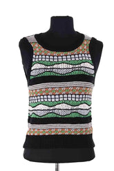 Top sans manche Sandro Multicolore en Coton, taille XS - Seconde Main