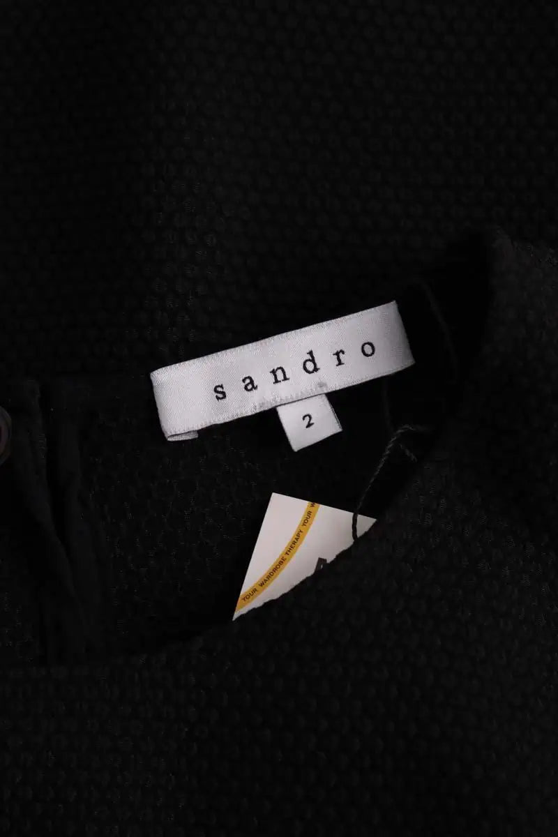 Top sans manche Sandro Noir en Synthétique